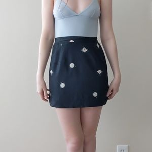 Abstract Pattern Mini Skirt